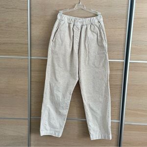 EUC Women's Ankle Pants - light ecru/natural. Sustainable luxury brand Masscob